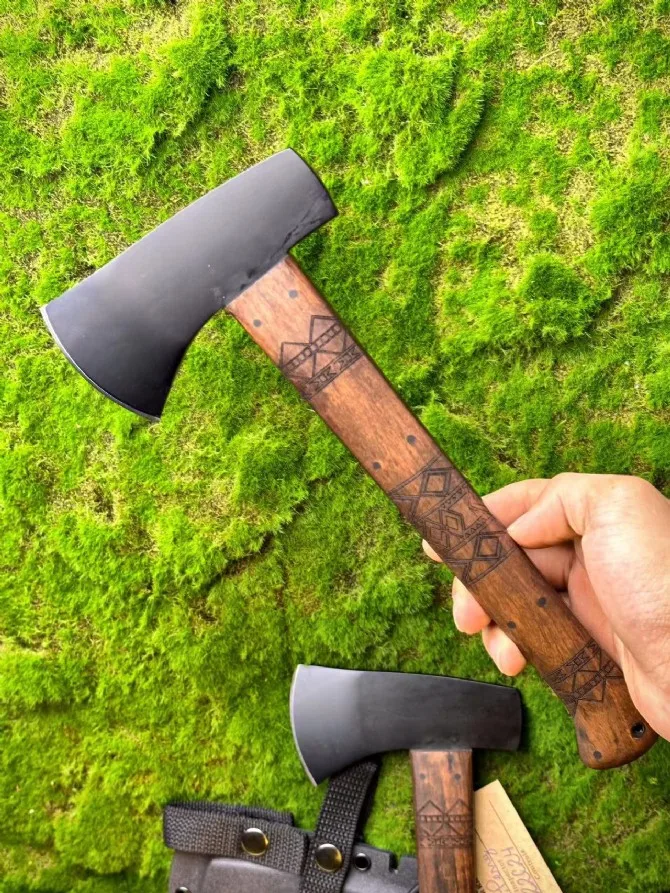 

Winkler- Tactical Axe Walnut handle Jungle survival Hunting tool Fire Emergency Special Axe Rescue 80crv2 steel