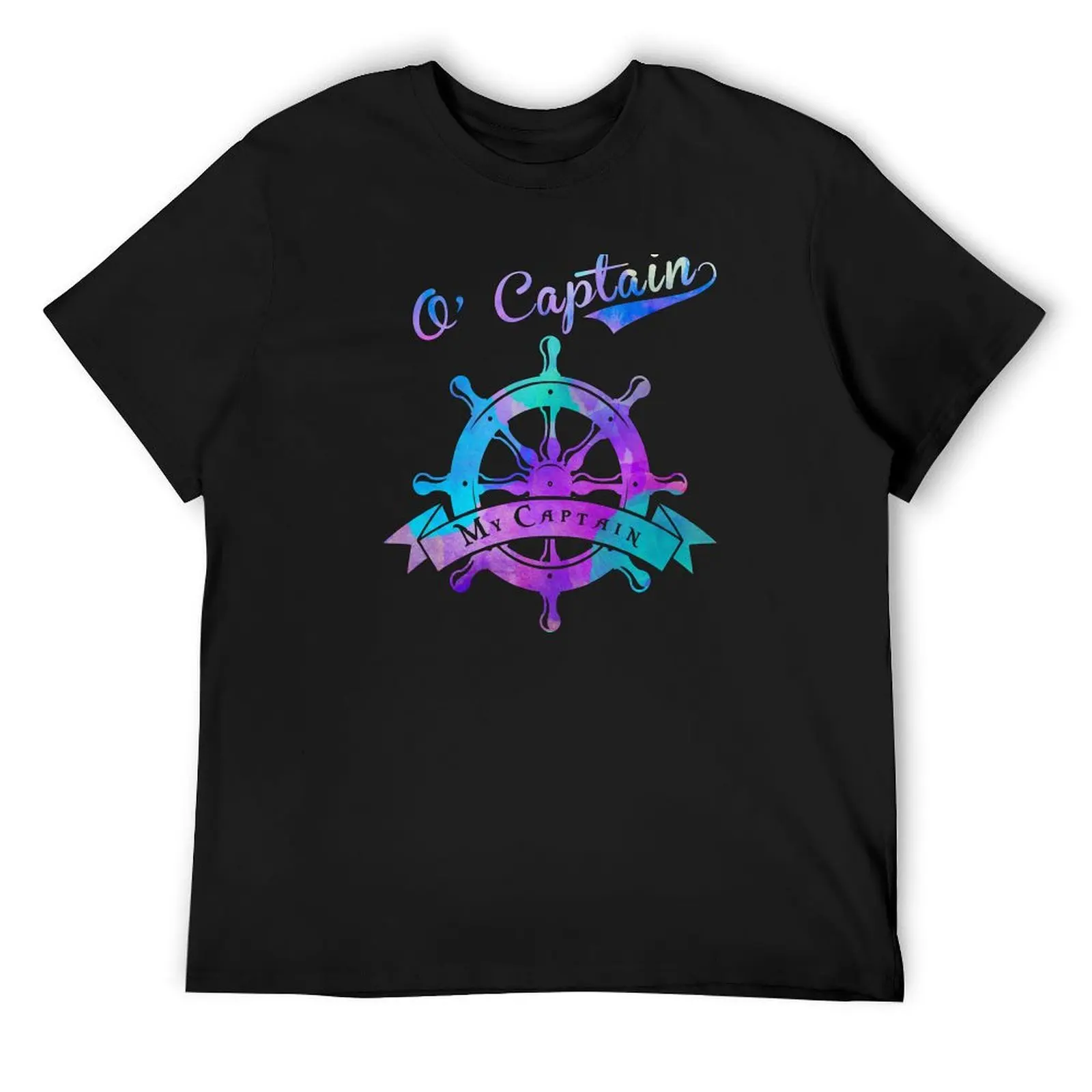 O Captain, My Captain, Walt Whitman, Ship Wheel T-Shirt aesthetic clothes customs design your own luxury clothes men