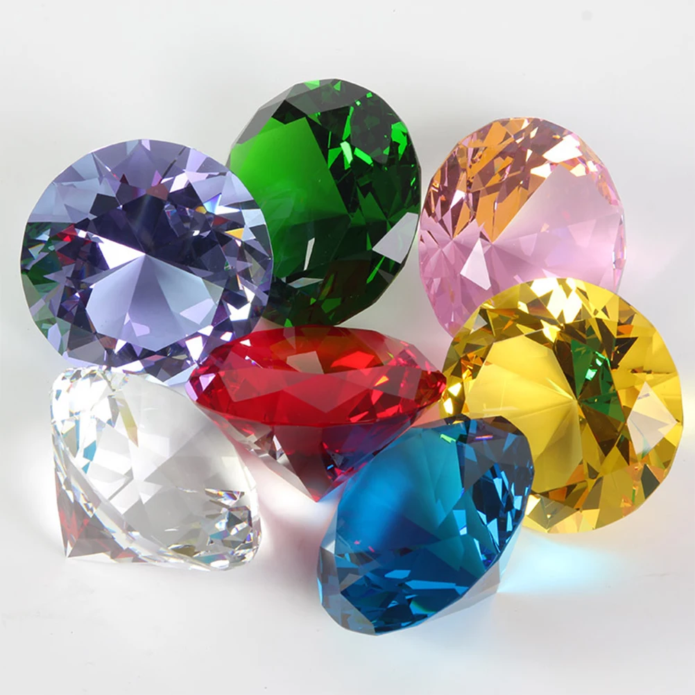 

20 Pcs Wedding Decorations Crystal Diamond Artificial Diamonds for Fake Section