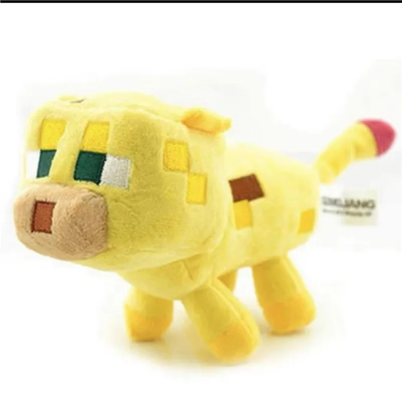 24-45 ซม.เกม MC ตุ๊กตาเด็กตุ๊กตาของเล่นหมาป่า Ocelot Baby Enderman ตุ๊กตาสัตว์ของเล่นตุ๊กตาเด็กของขวัญเด็ก