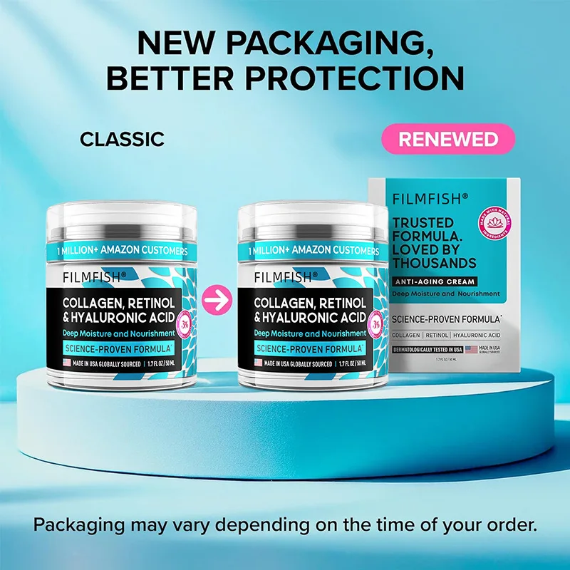 

Retinol Moisturizer Collagen Cream Hyaluronic Acid Neck & Shoulder Care Deep Hydrating Anti-Aging Body Cream