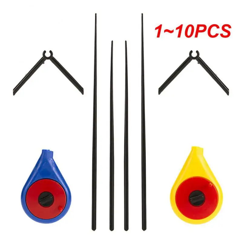 

1~10PCS Solid Double Rod Plastic Goods For Fishing Slightly High-quality Winter Fishing Goods Ice Fishing Rod Ultra Short