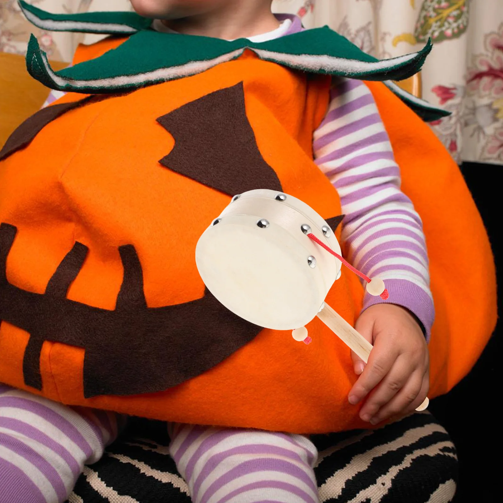 

Baby Hand 4 Inch Traditional Monkey Drum Orff Inspired Toddler Percussion Instrument For Early Education Wooden Chinese