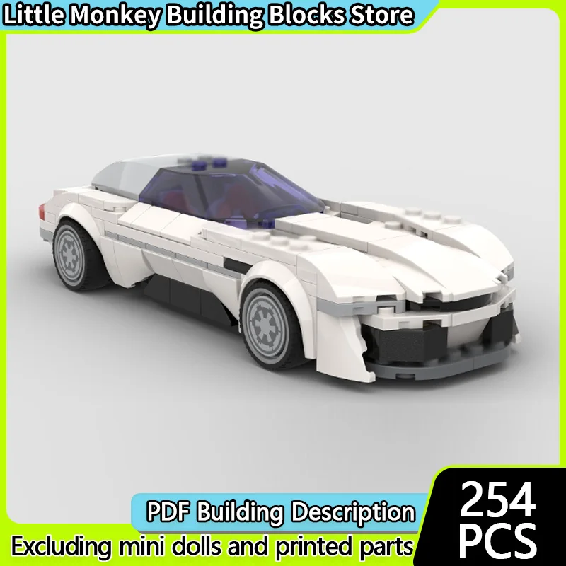 

Модель скоростного гоночного автомобиля MOC, строительные кирпичи, классический скоростник, купе, модульная технология, детские праздничные подарки, сборка игрушек, костюм