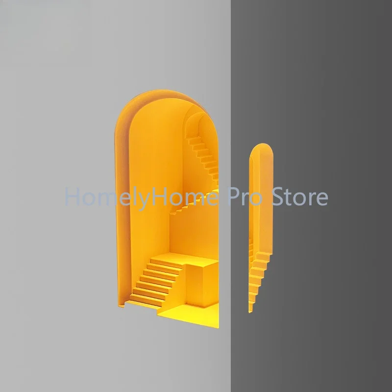 Embedded Step Gypsum Wall Light Staircase Corridor Corner Embedded Wall Wall Light Human Induction Night Light