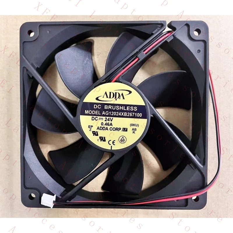 

D FOR ADDA AG12024XB257100 DC24V 0.46A cooling fan 12025 12CM 2 wire