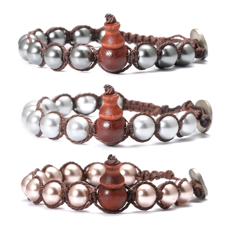 

Adjustable Bracelet Men Hand-woven Bracelet Shell Beads Men's Bead Bracelet Bracelet for Men Charm Bracelet Mens