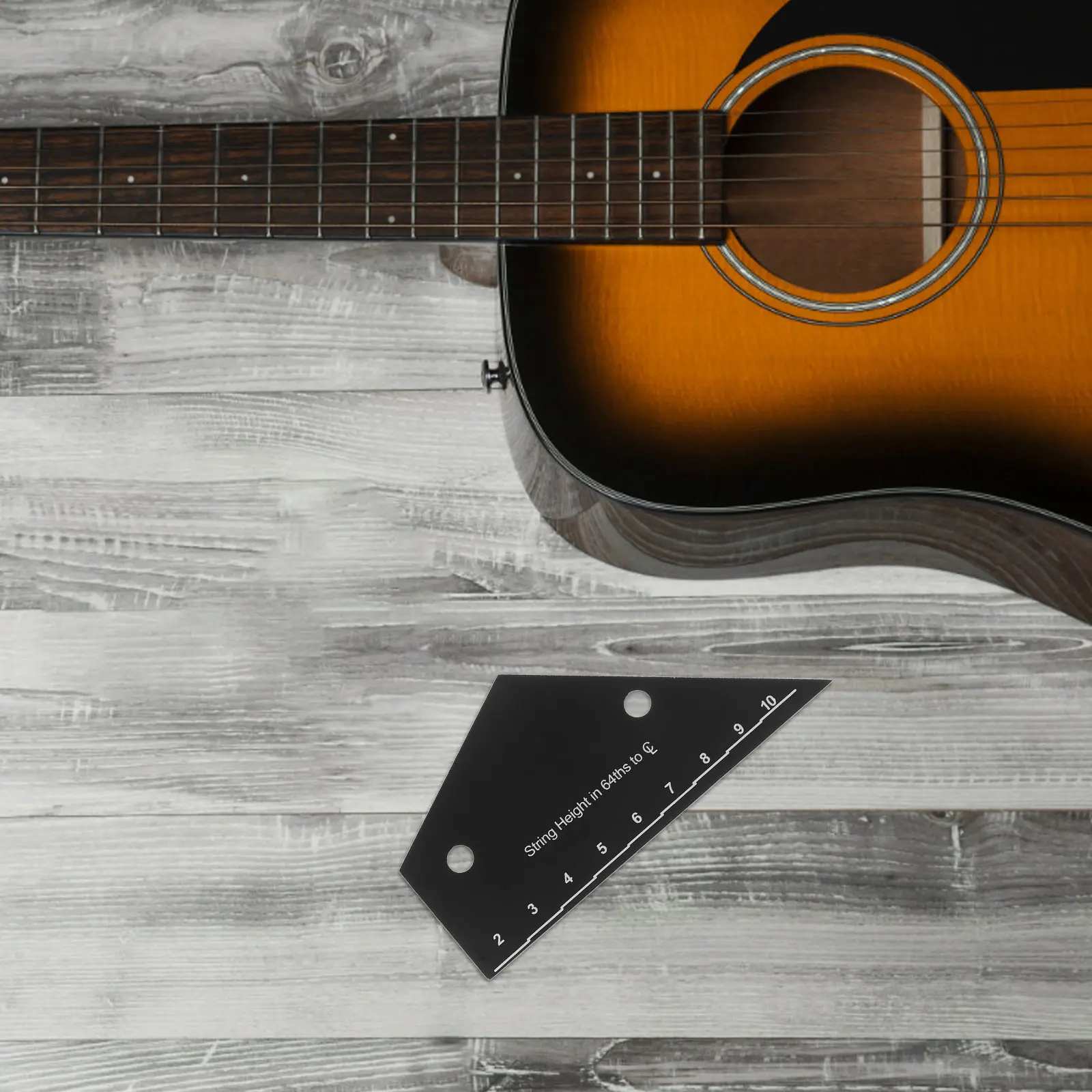 Guitar String Action Gauge Electric Bass Fret Rocker Measuring Tool Professional Setup Gauge String Height Measuring Ruler