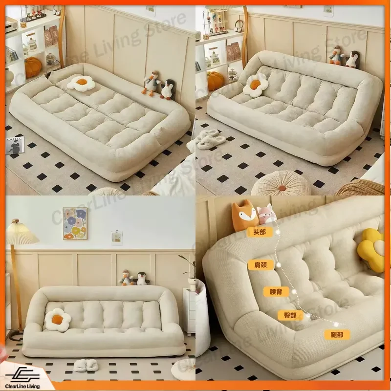 for Human Kennel Lazy Sofa Reclining Sleeping Double Tatami Recliner Balcony Bedroom Internet Celebrity Folding Sofa Bed