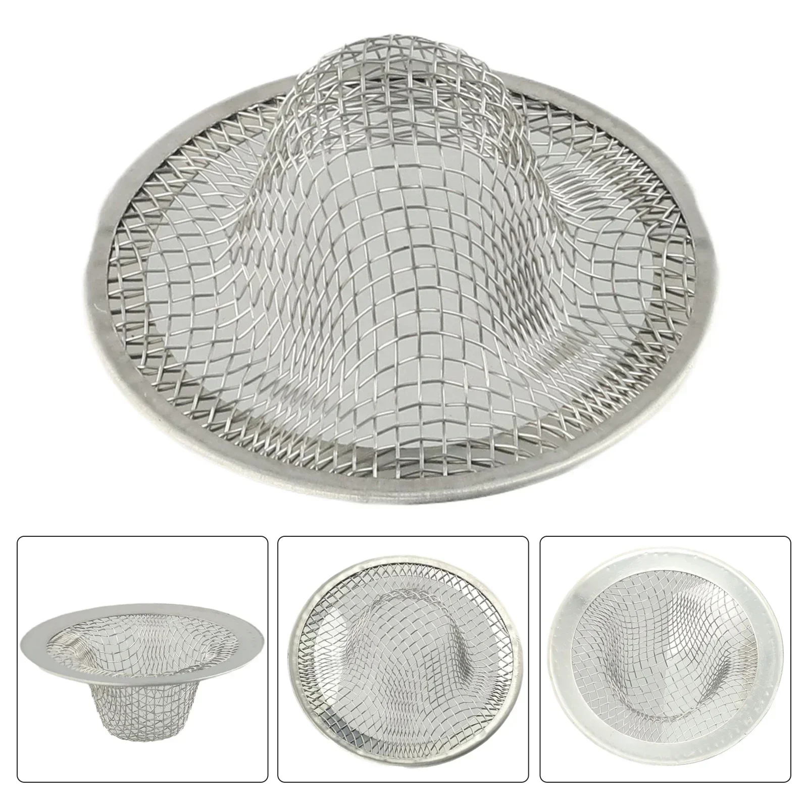 Cover Drain Plug Basin Bath Bathroom Easy To Use Filter 5/7/9/11cm Stainless Steel Accessories Strainer Hair Catcher