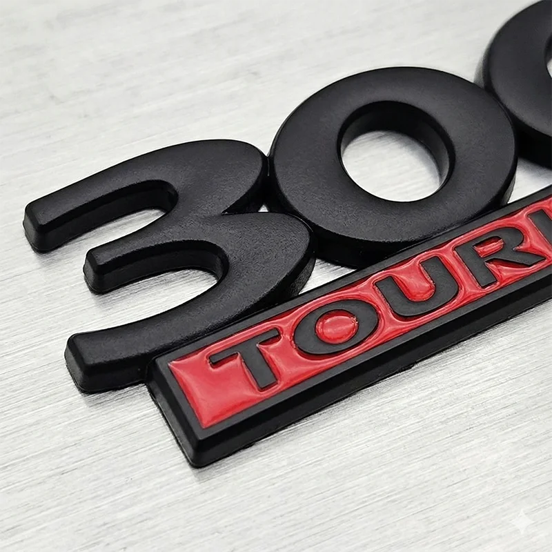 3D 300 TOURING Trunk Emblem Badge For Chrysler 300 Car Rear Tailgate Fender Logo Decal Black Chrome Auto Replacement Sticker view 5
