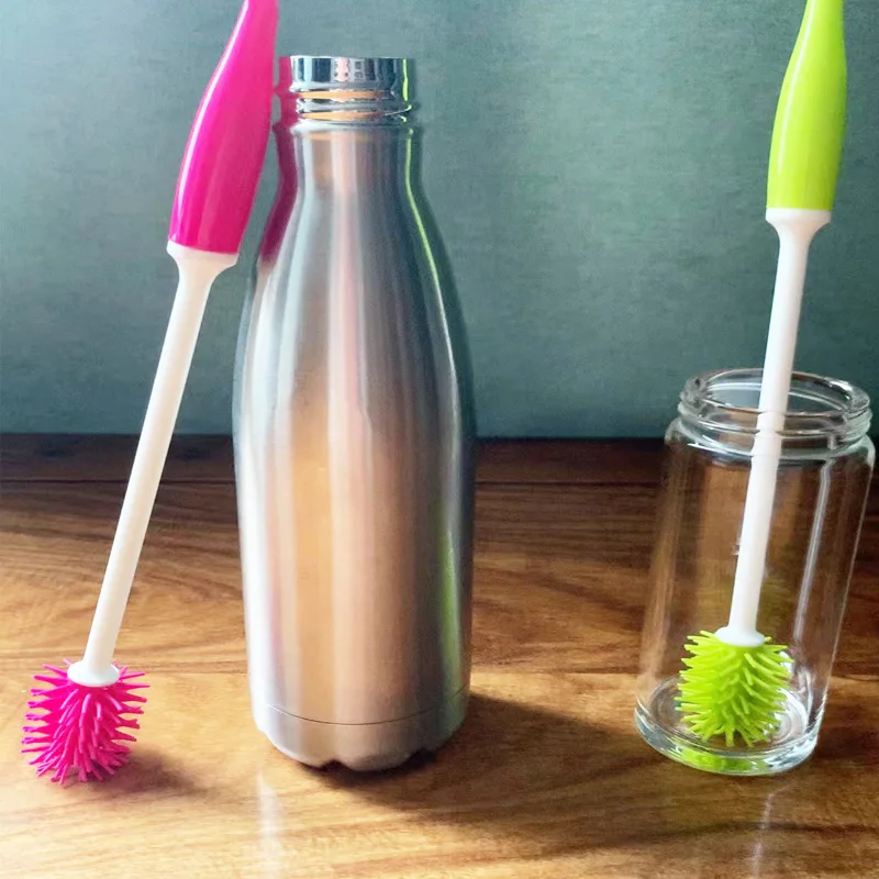 Silicone Bottle Brushes Cleaning Cup Brush For Glass Bottle Feeding Cleaning Brush Bottle Brush Coffe Tea