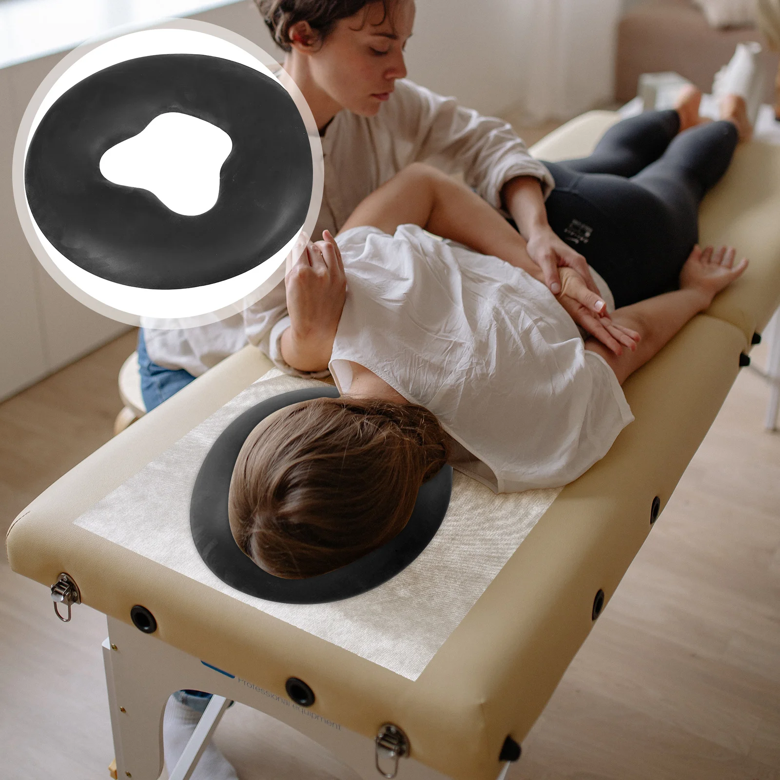 

Подушка для лица в салоне красоты, силиконовая массажная подушка для кровати, мягкая поддерживающая подушка для лица для офисных сна