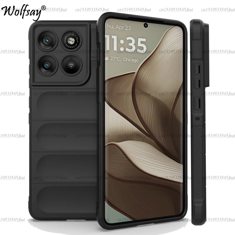 Funda de teléfono a prueba de golpes para Motorola Edge 70, Funda trasera de silicona suave antideslizante para Moto Edge 70, Funda para Moto Edge 70