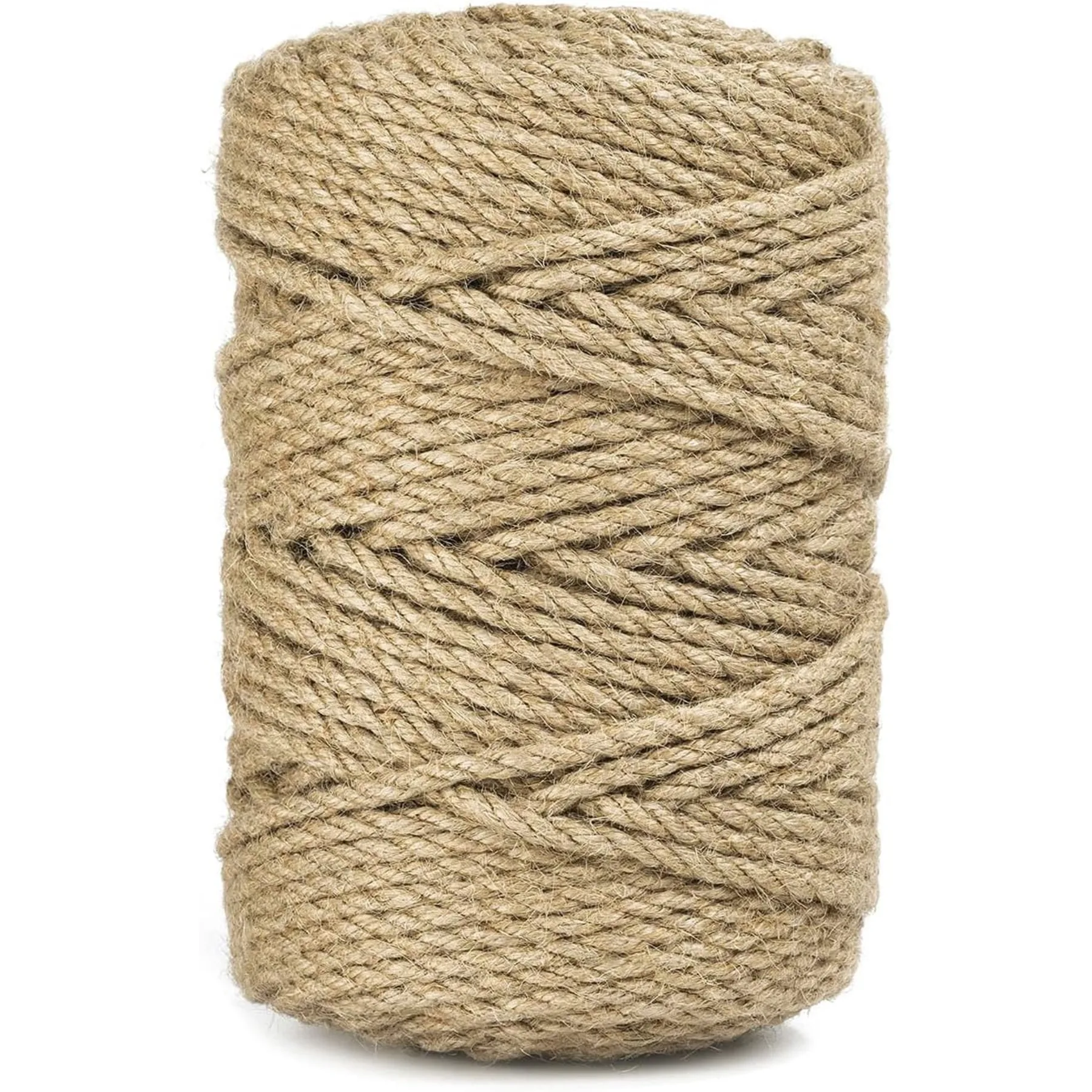 Шпагат 5 мм, большой рулон натуральной веревки 328 футов, сверхпрочная и толстая пеньковая веревка для поделок своими руками, садоводства, веревки