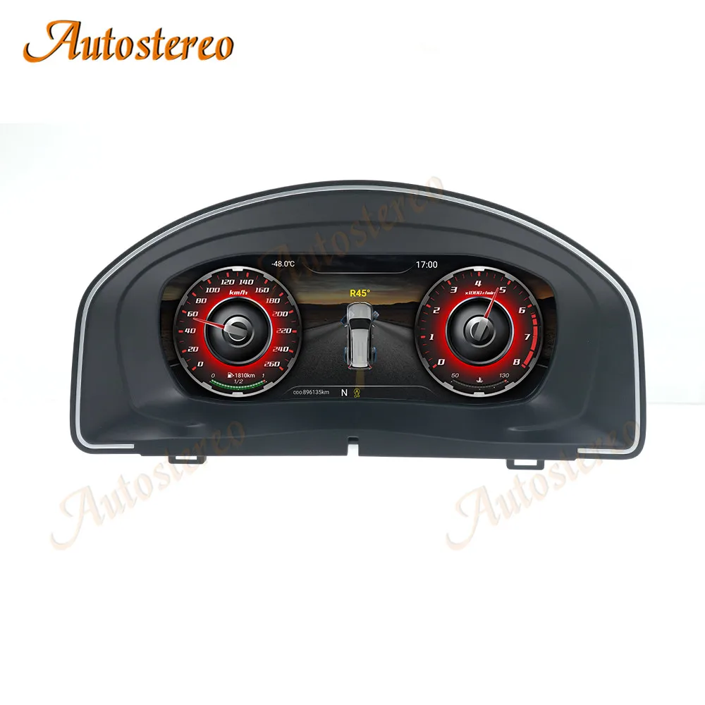 12.3 Inch Digital Cluster For Volkswagen Scirocco 2014 Car full LCD Instrument Panel Speedometer Fuel Comsumption Display Smart-