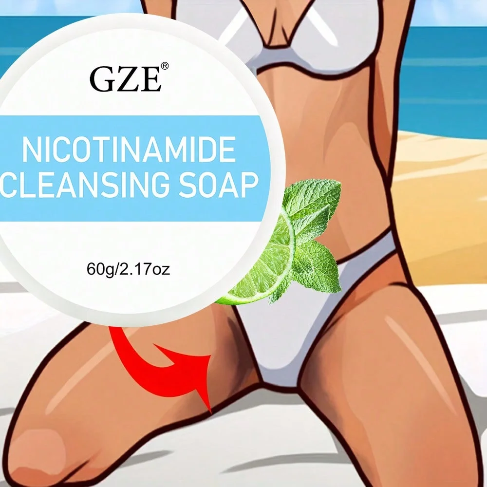 

GZE Niacinamide Collagen Handmade Soap Clean Private Parts Remove Odor Dullness Restore Moisture Underarm Knees Triangle Area