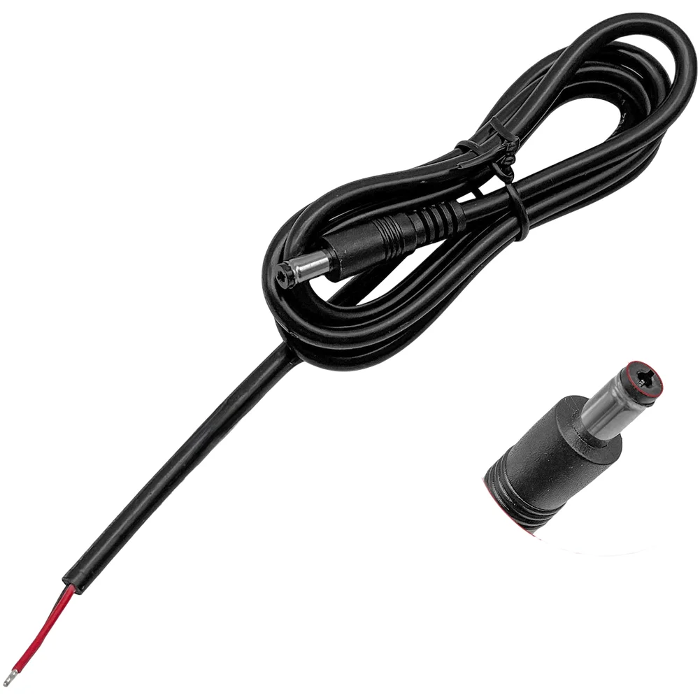 1 Meter 18AWG DC Cable with DC5521 Male and 0.75 Square Millimeter Copper Wire for Standard DC Power Interface