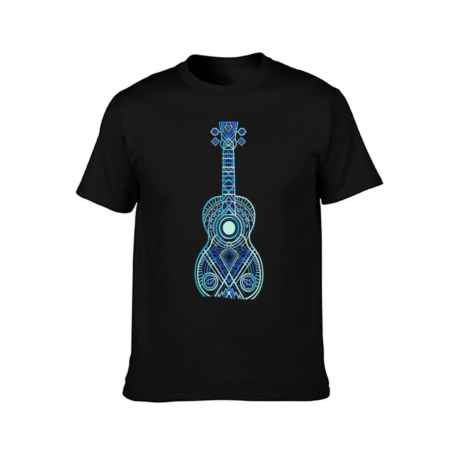 NO TEXTS 2023 String Theorys 1 Bright Blues 100 Days of Ukuleles T-Shirt, Summer Casual Cotton Tee, Oversized Streetwear Tops