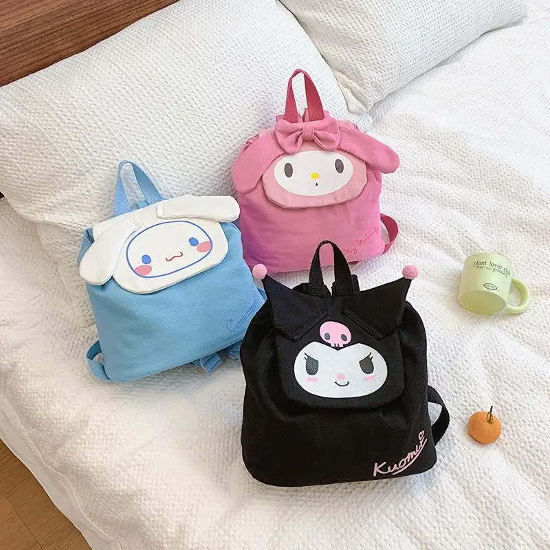 Trendy New Sanrios Kid Backpack Kuromi Melody Cinnamoroll Kid Kindergarten Cute Boy Girls Outgoing Fashion Babys Small Book Bags