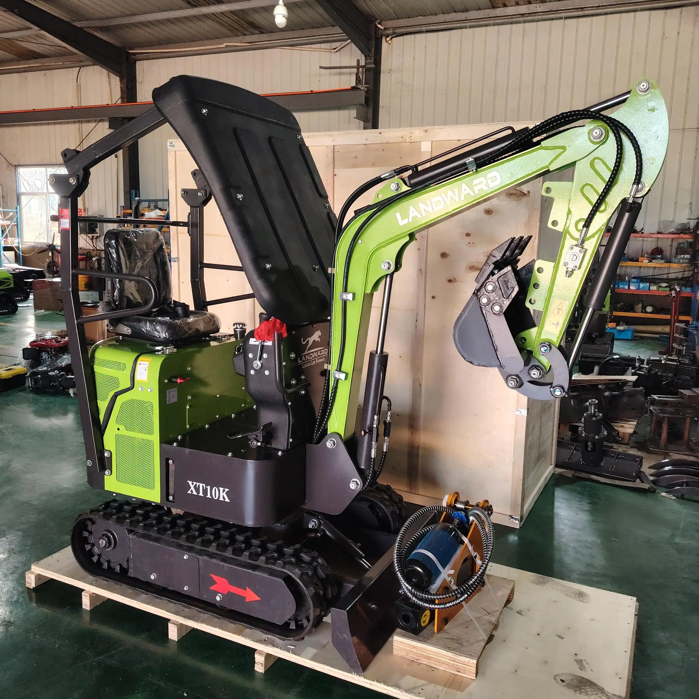 

China Excavating Machinery Micro Digger 1 Ton Hydraulic Small Micro Crawler Bagger Small Digger With Thumb Bucket Customized