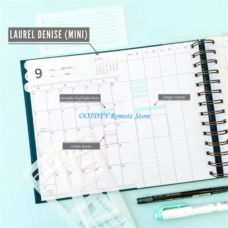 حزمة من 3 قوالب رسم بلاستيكية مرنة لمشاريع السكرات في اليومية والمشروعات الفنية