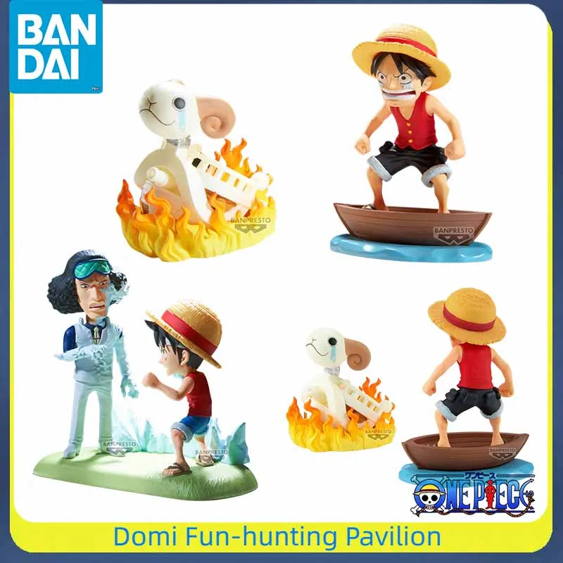 

Bandai Original BANPRESTO WCF ONE PIECE Anime Figure Monkey D. Luffy/Going Merry/Aokiji Inished Model Collectible Toys Ornaments