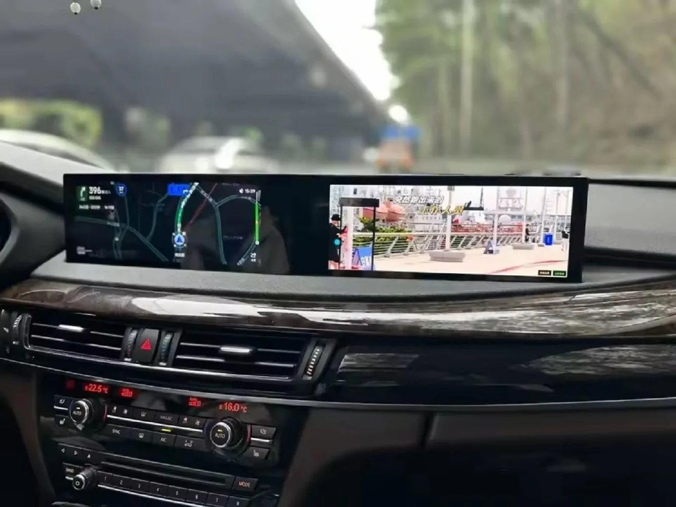 

Двухэкранная система для BMW 5 серии F10 F11 2011-2017: Центральный мультимедийный плеер, Carplay, GPS-навигация, головное устройство