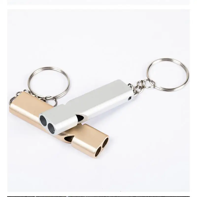 Tragbare Notfall pfeife Pfeife Schlüssel bund Überlebens pfeife Edelstahl multifunktion ale Pfeife mit einem Schlüssel bund