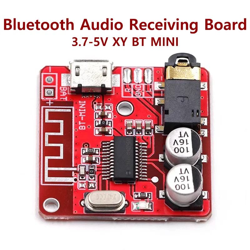 Bluetooth Audio Receiver Board Bluetooth 5.0 MP3 Lossless Decoder Board Wireless Stereo Music Module 3.7-5V XY-BT-Mini