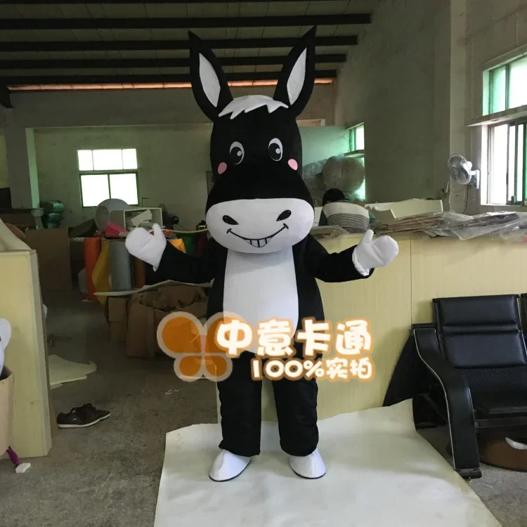 Christmas Donkey Mascot Costume Adult Birthday Party Fancy Dress Halloween Cosplay Outfits Clothing Xmas