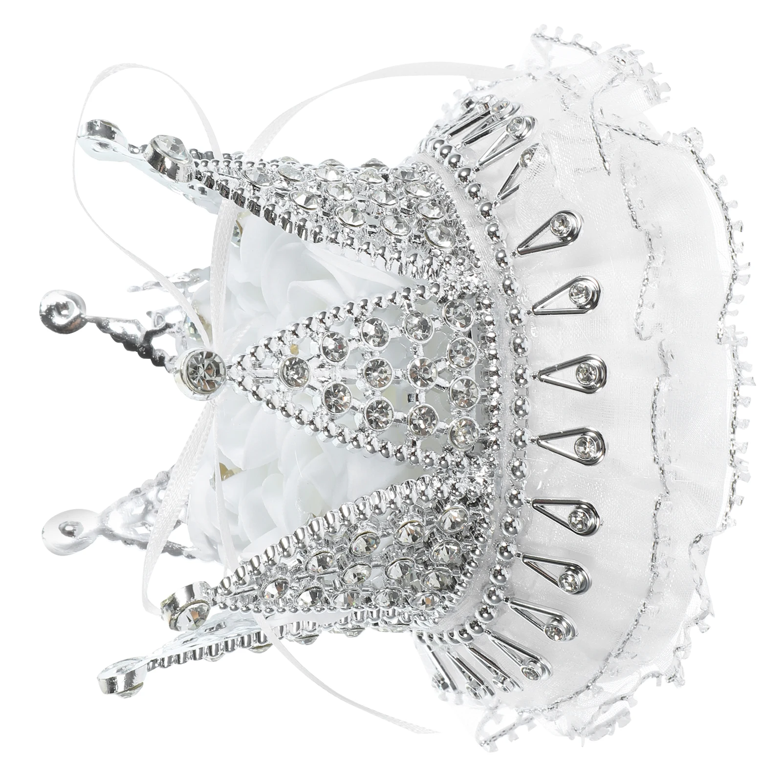 

Ring Box Crown Shaped Engagement Portable Wedding Proposal Holder Rings Storage Jewelry Case Display Lightweight Compact