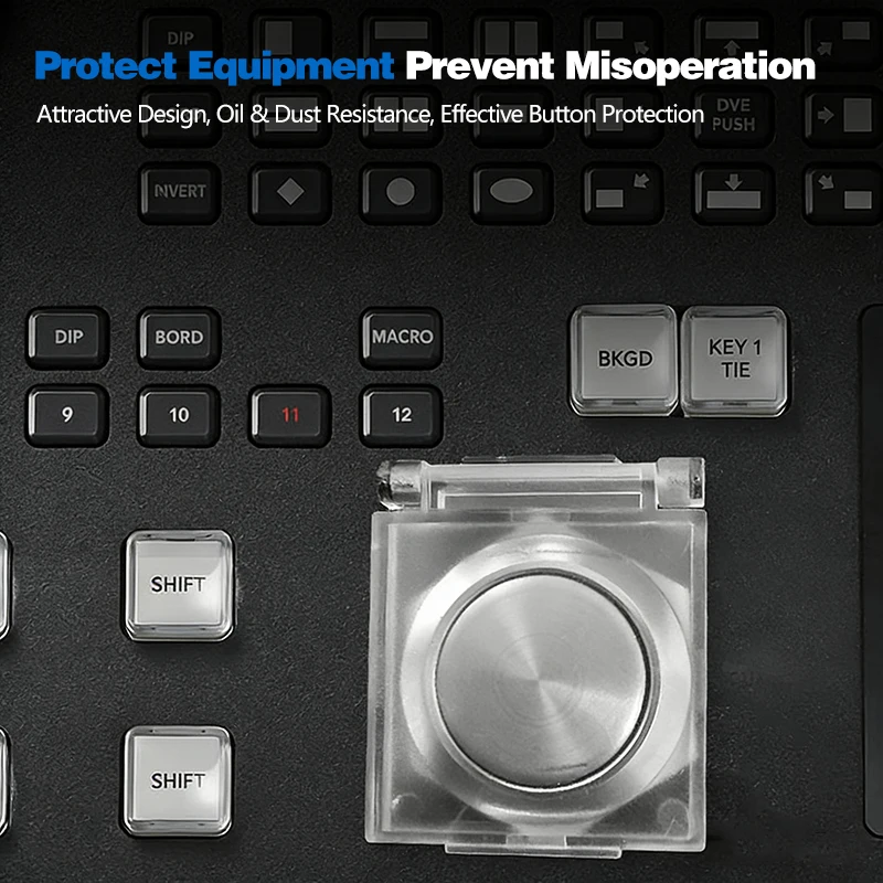 Plastic Protective Transparent Cover For 16/19/22mm DIY Metal Buzzer Indicator LED Flash Light Button Switch A Burglar Alarm