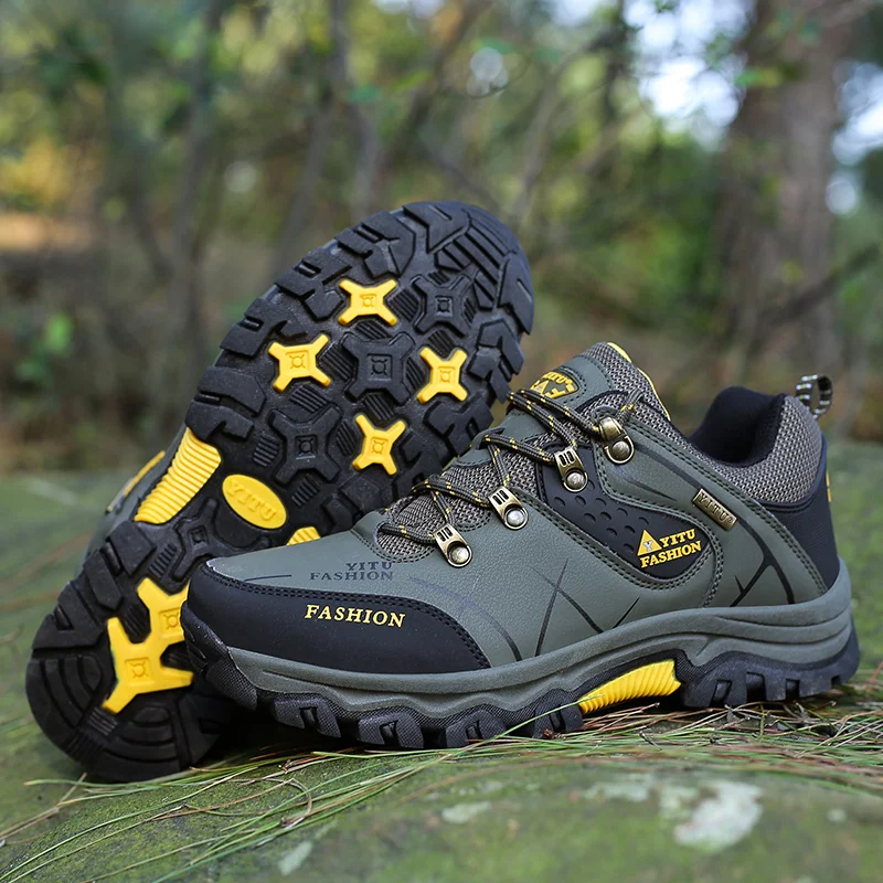 

Men's Hiking Shoes Waterproof Mountain Climbing Shoes Outdoor Sport Trekking Sneakers Military Tactical Hiking Big Size 39-47