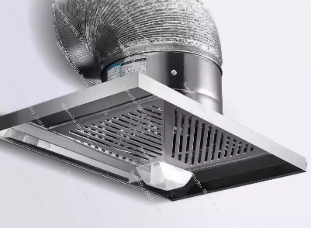 Household Stainless Steel Range Hood Powerful Exhaust Fan for Kitchen Smoke Collection