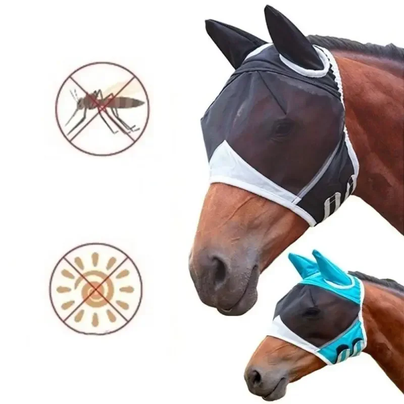 Horsehead hood breathable mosquito repellent mask with self-adhesive tape that can be adjusted for convenience and comfort B