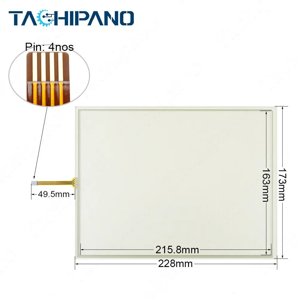 Touch Screen for Panel 800 PP845A Digitized Glass with Protective Film