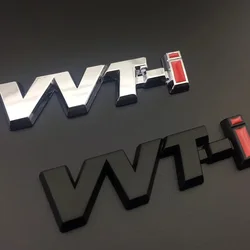 도요타 VVTI 로고 자동차 스티커, 금속 3D 단어 엠블럼 배지 데칼 스티커, 차체 후면 트렁크 자동차 장식 액세서리