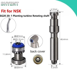 1PCS Dental Cartridge Drive Shaft for NSK S-MAX SG20 TI-MAX SG20L 20:1 Implant Handpiece Dentistry Accessories Handpiece Parts