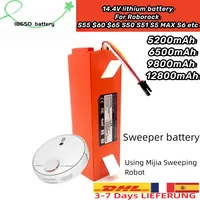 14.4V BRR-2P4S-5200S Robotic Vacuum Cleaner Replacement Battery For Xiaomi Roborock S55 S60 S65 S50 S51 S5 1S 1ST MAX S6 Parts