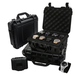 8/15 Slot Collection Watch Antique Protective Safety Box Thickened W/ Sponge Waterproof Moisture-proof Mildew-proof Portable Box