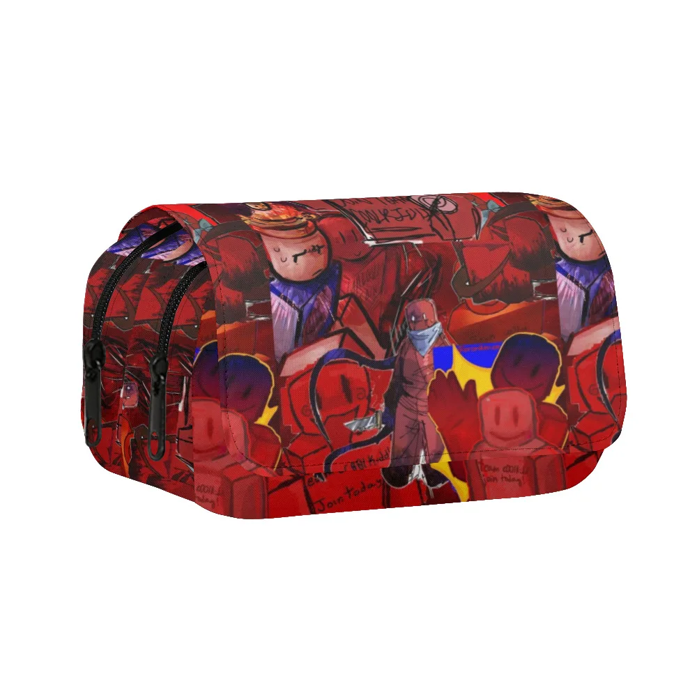 Roblox Forsaken Gubby Bleistiftbeutel, großes Fassungsvermögen, ästhetisches Federmäppchen, Schultaschen, Reißverschluss, großes Schreibwaren-Stiftetui, Geschenk für Studenten