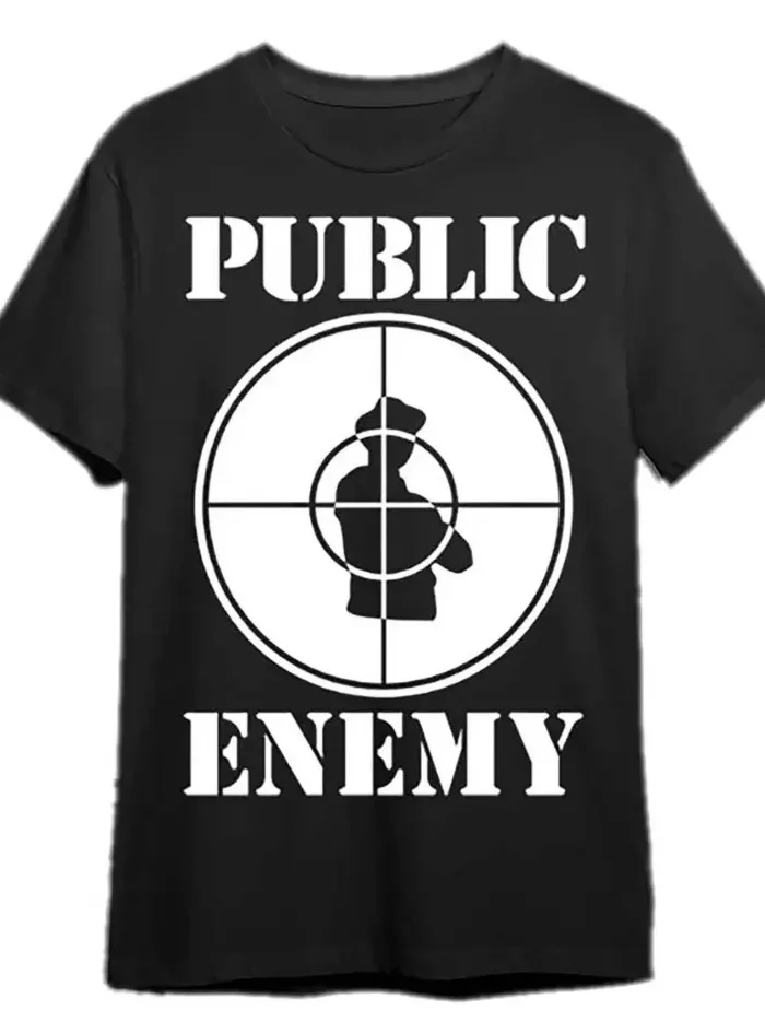 

Hip Hop Style Cotton T-Shirt with Bold Graphic Design for All