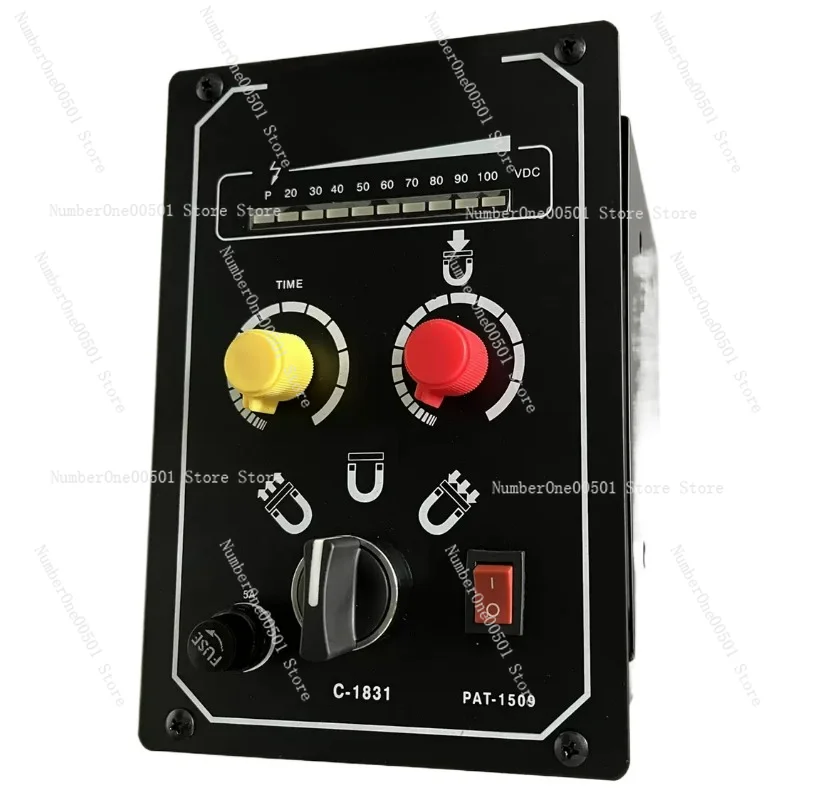 

110V 10A Electro Magnetic Chuck Controller Magnetic force Add-on with LED Display Fit for All Kinds of Electromagnetic Chucks