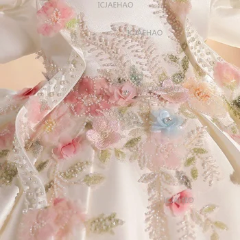 Girls Tutu Birthday and Flower Girl Princess Dress 5 2026 Children GirlsTutu Kids Birthday Princess Gown Performance Pageant Costume Formal Dress Flower Girl Wedding Princess 5