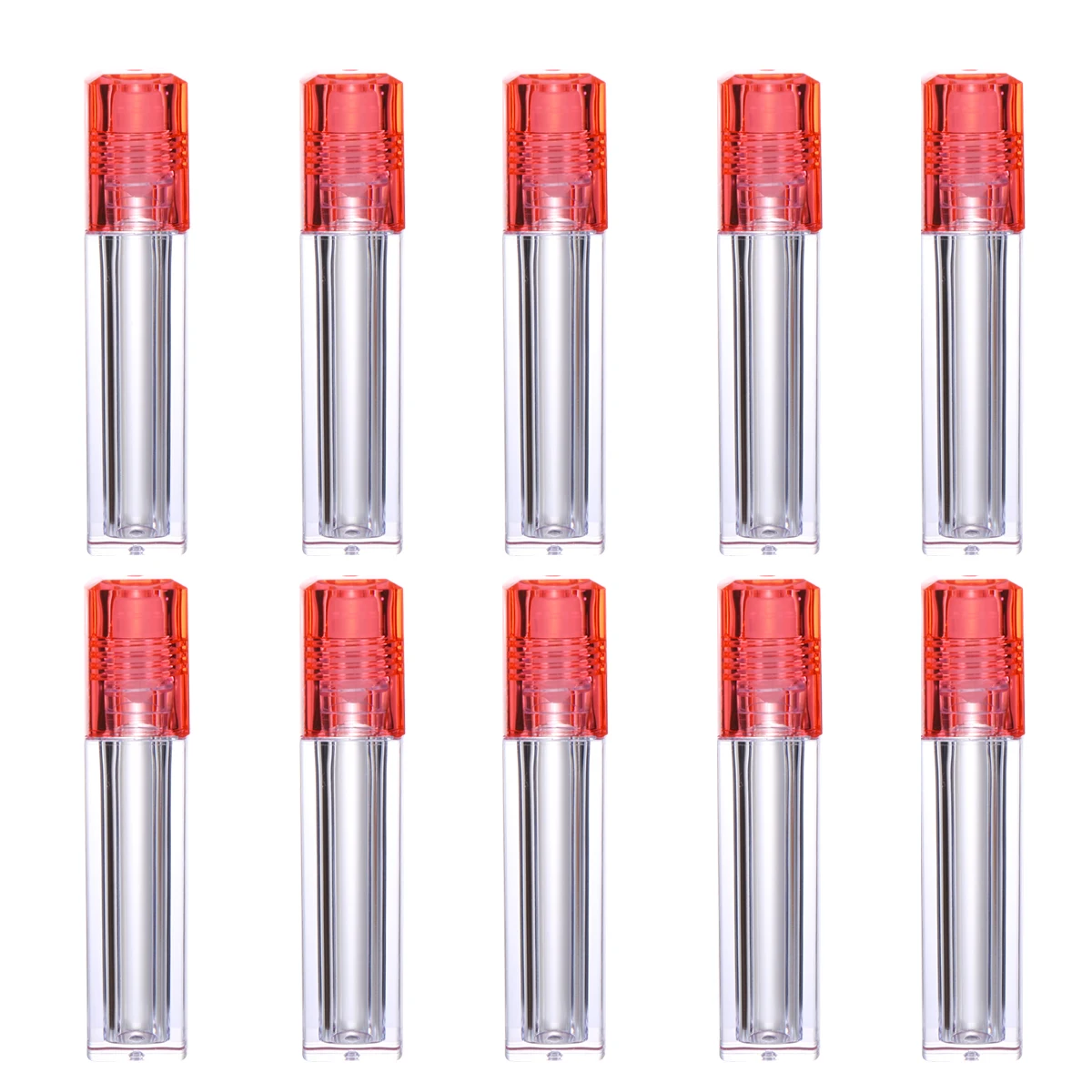 

Lip Oil Bottle 1 Refillable Vials Hydrating Glow Containers Lids Portable Size Design Pink Top Leak Proof Winter Use