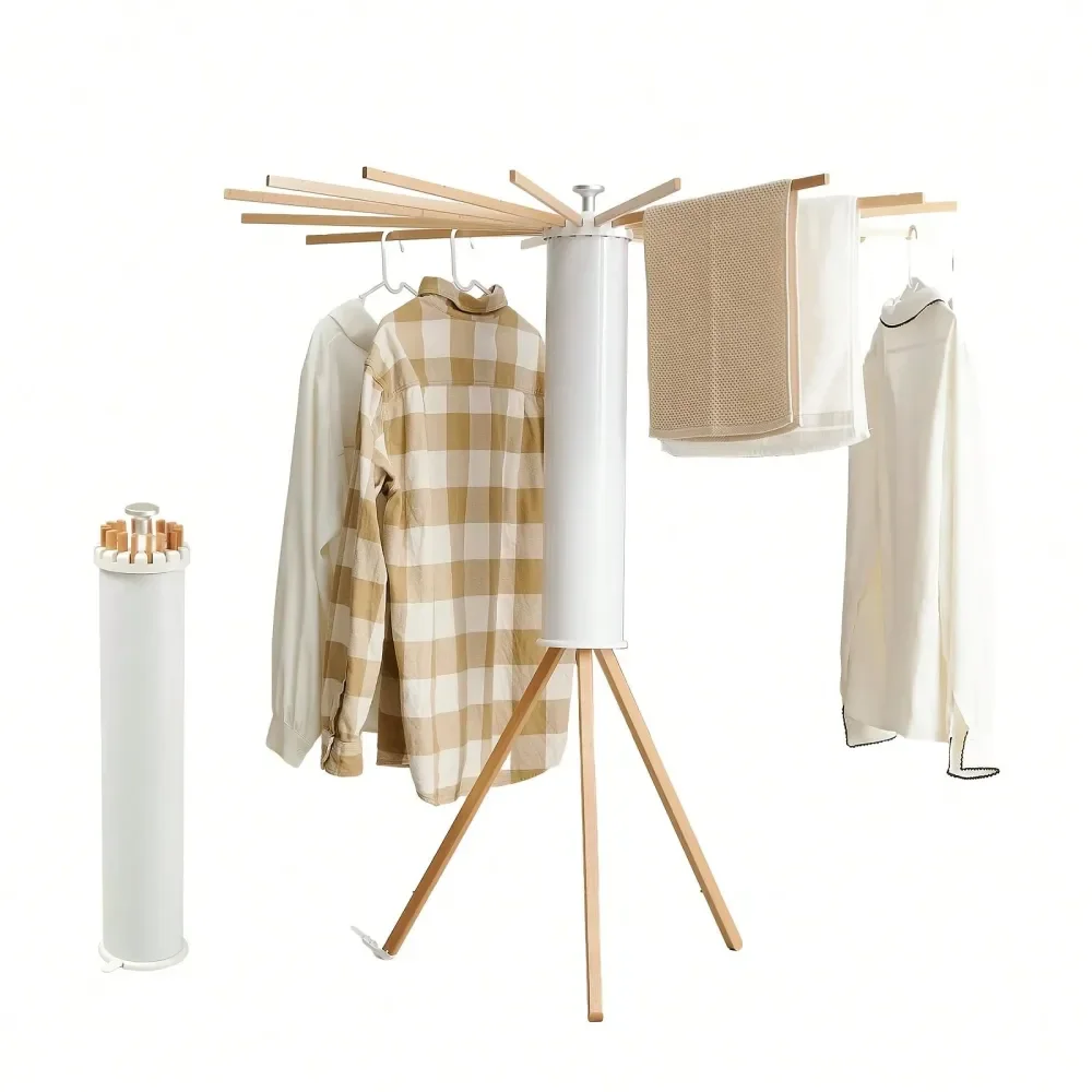 

FloorStanding Clothes Drying Rack, Indoor And Outdoor Use, No Installation Required, Foldable Balcony Clothes Drying Rack, Octo