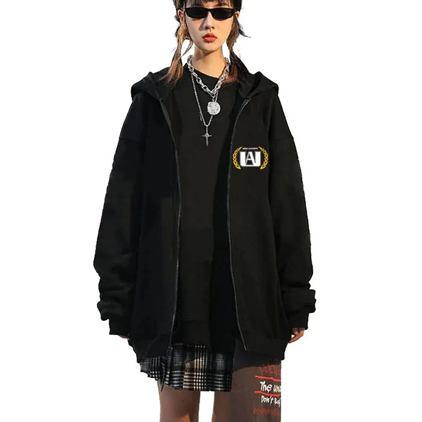 

Anime My Hero Academia Go Beyond Plus Ultra Merch Zipper Hoodie Men Women Cosplay Casual Vintage Manga Oversized Zip Up Jacket