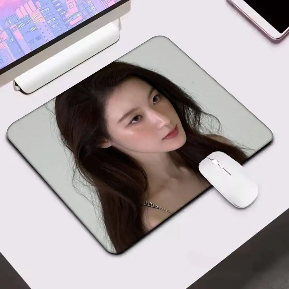 Alfombrilla de ratón Singer S-SHUHUA, borde pequeño para jugadores, alfombrilla de escritorio para ordenador, goma antideslizante Rectangular, 1 ud.