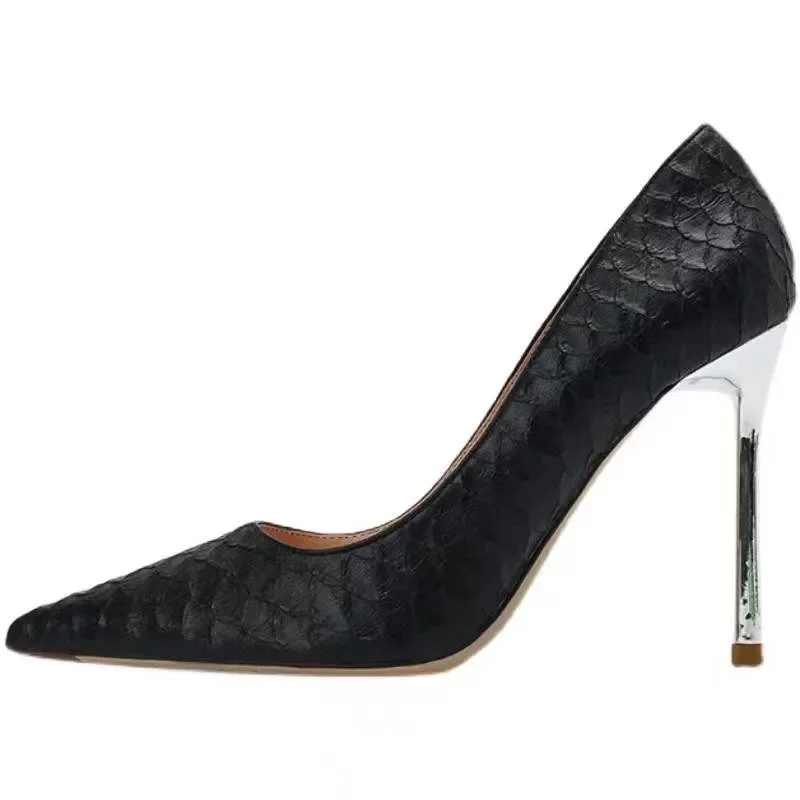 New White Super High Stiletto Heels Pumps Women Office Pointed Toe Thin Heel Party Shoes Woman High Heel Work Dress Shoes view 6